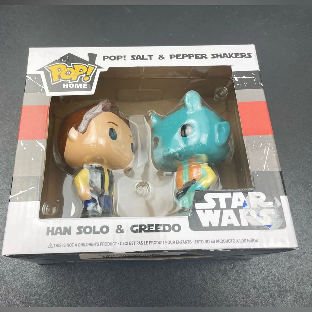 Pop! Home -~STAR WARS~ Salt & Pepper Shakers - Han Solo & Greedo 4”